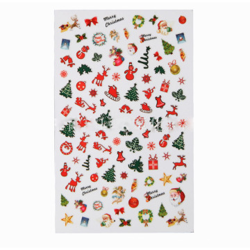 Environmental and Non-toxic 3D Christmas Nail Sticker For Children